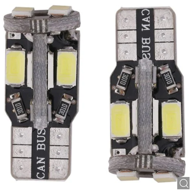 LED CAN BUS lemputė T10 / W5W - 10 LED balta 3