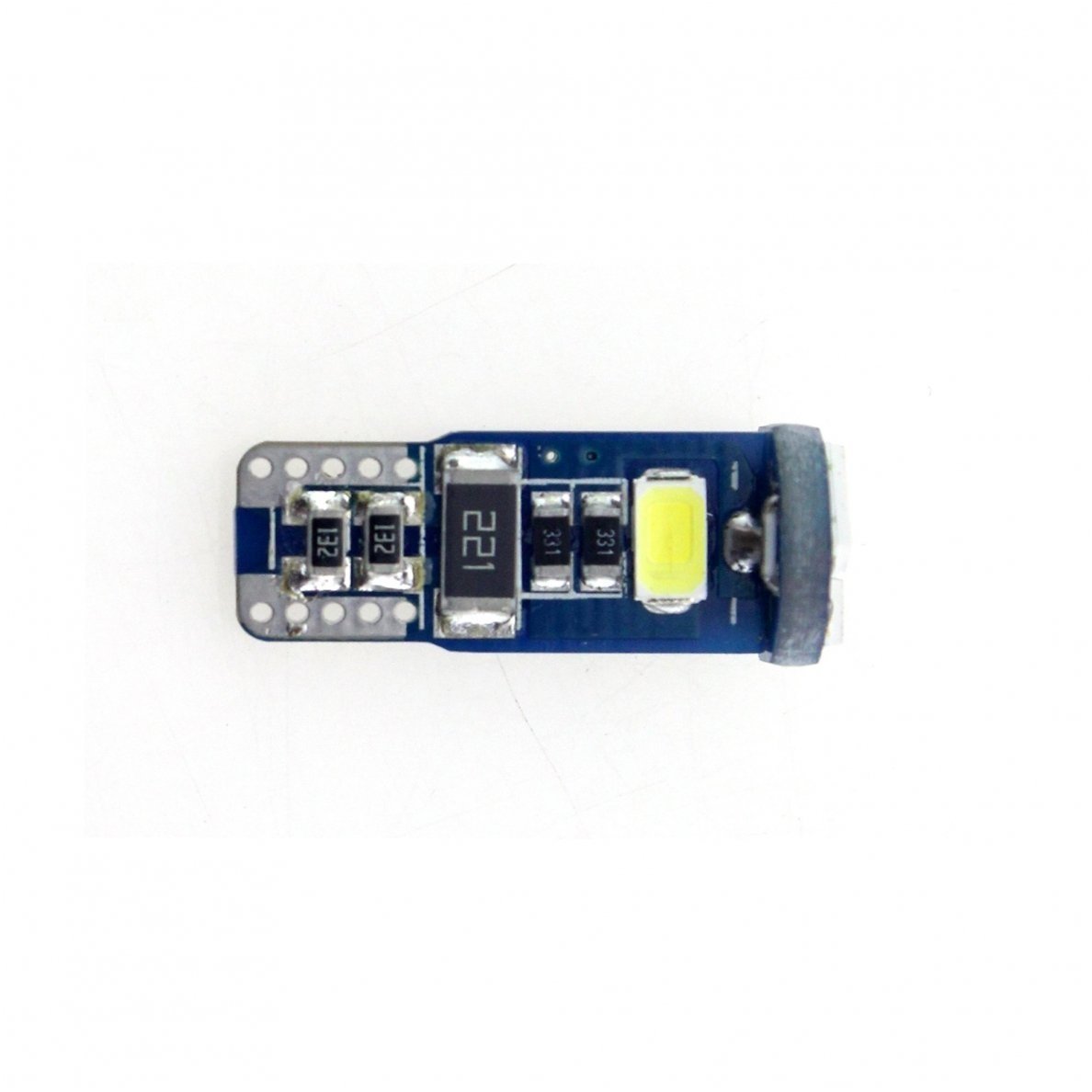 Mėlyna LED CAN BUS lemputė T10 / W5W - 5 LED 1 Mėlyna LED CAN BUS lemputė T10 / W5W - 5 LED 1