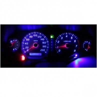 Mėlyna led B8.5D 1led smd spidometro, prietaisų skydelio lemputė 1