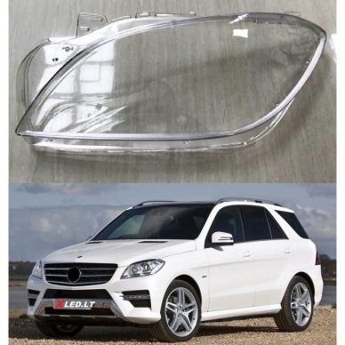 MERCEDES BENZ ML W166 (2011-2015) - Kairės pusės žibinto stiklas MERCEDES BENZ ML W166 (2011-2015) - Kairės pusės žibinto stiklas