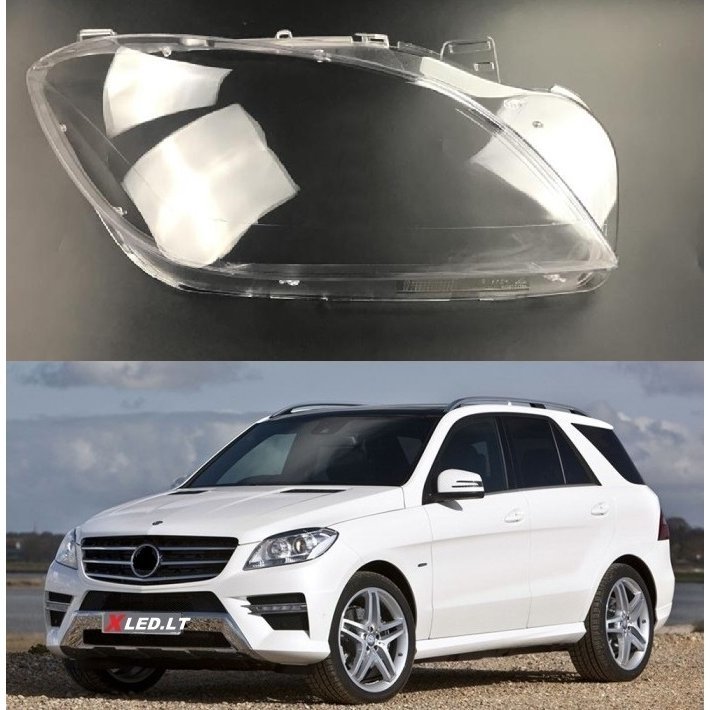 MERCEDES BENZ ML W166 (2011-2015) - Dešinės pusės žibinto stiklas
