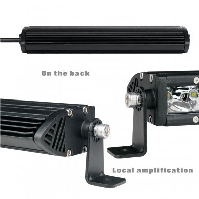MINI LED BAR žibintas 50W 12-24V FLOOD 29cm 15 MINI LED BAR žibintas 50W 12-24V FLOOD 29cm 15