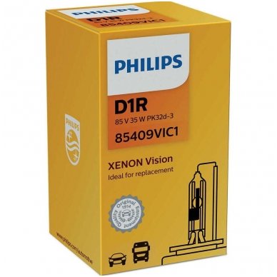 NEW Philips D1R Vision originali 85409VIC1 PK32d-3, 8727900364750 xenon lemputė NEW Philips D1R Vision originali 85409VIC1 PK32d-3, 8727900364750 xenon lemputė