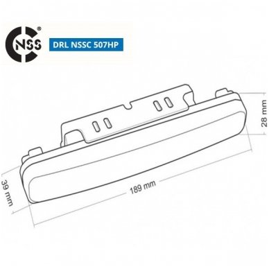 NSSC AMIO DRL-507HP LED dienos šviesos žibintai 8