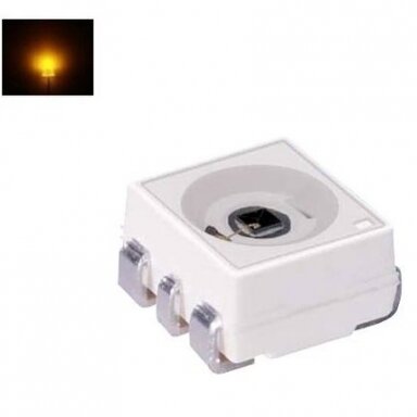 Osram 6 kontaktų SMD 3528 PLCC6 geltonas diodas 10 vnt.