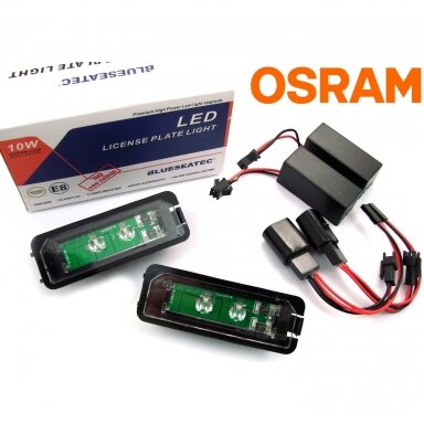 "Osram CHIPS" Sertifikuotas OEM Volkswagen PORSCHE SKODA LED numerių apšvietimas "Osram CHIPS" Sertifikuotas OEM Volkswagen PORSCHE SKODA LED numerių apšvietimas