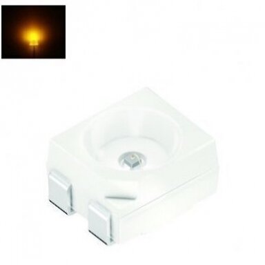 Osram SMD 3528 PLCC4 3+/1- geltonas diodas 10 vnt