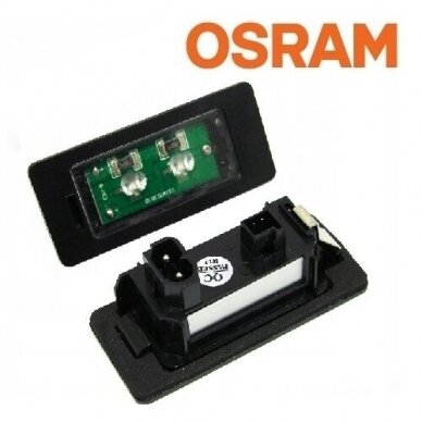 "Osram CHIPS" Sertifikuotas OEM BMW LED numerių apšvietimas E39, E60, E61, F10, F11, E81, E87, E82, E88, E90, E91, E92, E93, E70, E71 "Osram CHIPS" Sertifikuotas OEM BMW LED numerių apšvietimas E39, E60, E61, F10, F11, E81, E87, E82, E88, E90, E91, E92, E93, E70, E71