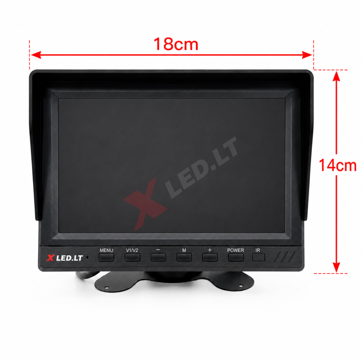 Parkavimo monitorius AHD 1080P DVR micro SD 7 colių 4 kanalai 4PIN 12V/24V 11