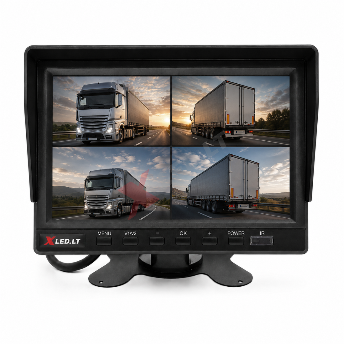 Parkavimo monitorius AHD 1080P DVR micro SD 7 colių 4 kanalai 4PIN 12V/24V 3 Parkavimo monitorius AHD 1080P DVR micro SD 7 colių 4 kanalai 4PIN 12V/24V 3
