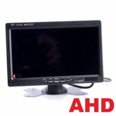 Parkavimo monitorius AHD LCD 7.0 colių 2 kanalai 4PIN 12V-24V