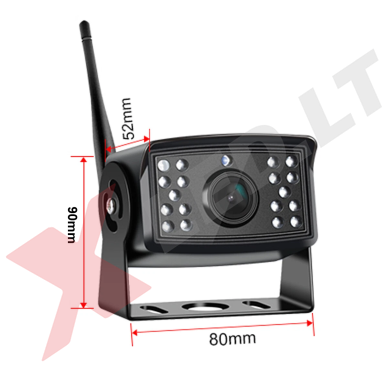 Papildoma AHD1080P belaidė parkavimo kamera skirta DVR SD monitoriui 12V/24V 3