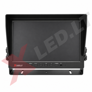 Parkavimo monitorius AHD 1080P DVR micro SD 10.1 colių 4 kanalai 4PIN 12V/24V 10