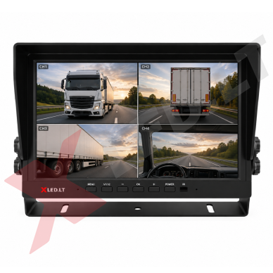 Parkavimo monitorius AHD 1080P DVR micro SD 10.1 colių 4 kanalai 4PIN 12V/24V 15 Parkavimo monitorius AHD 1080P DVR micro SD 10.1 colių 4 kanalai 4PIN 12V/24V 15