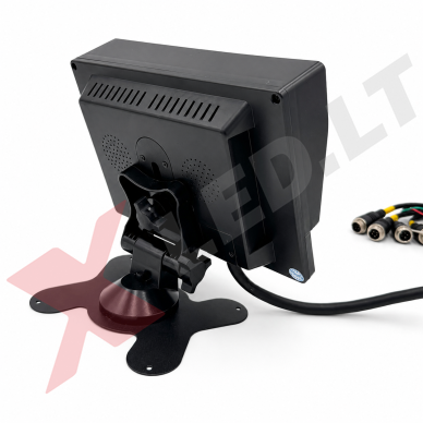 Parkavimo monitorius AHD 1080P DVR micro SD 7 colių 4 kanalai 4PIN 12V/24V 8