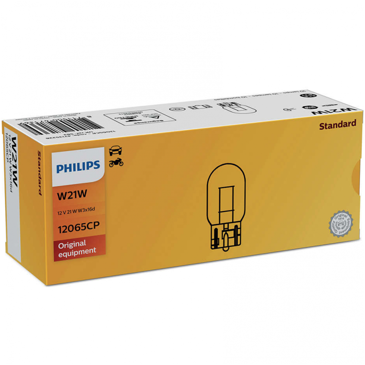 PHILIPS W21W automobilinė lemputės 12V 21W 12065CP 2