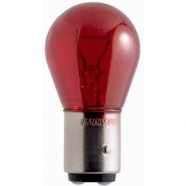 PHILIPS PR21/5W BAW15D raudona halogeninė lemputės 12V 21/5W 12495CP PHILIPS PR21/5W BAW15D raudona halogeninė lemputės 12V 21/5W 12495CP