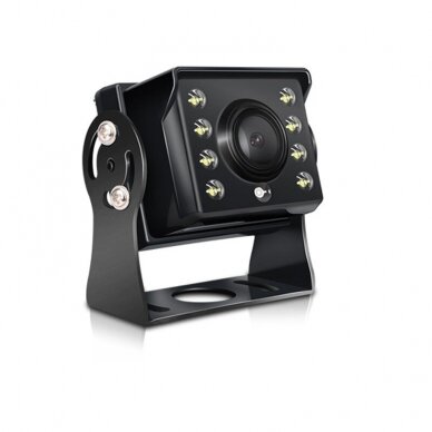 Plataus kampo 160° MINI parkavimo kamera  AHD1080P 4PIN IP68 su IR LED 12V 6