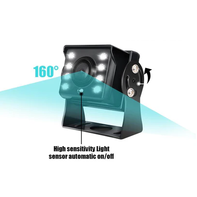 Plataus kampo 160° MINI parkavimo kamera AHD1080P 4PIN IP68 su IR LED 12V 1 Plataus kampo 160° MINI parkavimo kamera AHD1080P 4PIN IP68 su IR LED 12V 1