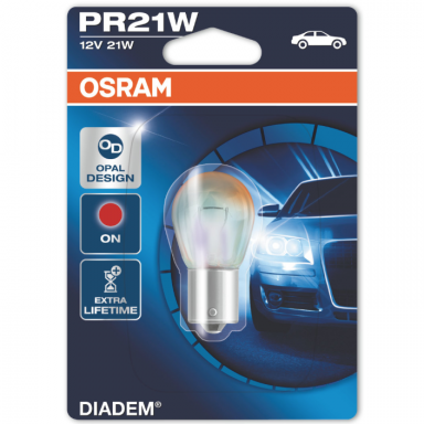 PR21W OSRAM 7508LDR 12V 21W raudona DIADEM lemputė stabdžių / galinės šviesos PR21W OSRAM 7508LDR 12V 21W raudona DIADEM lemputė stabdžių / galinės šviesos