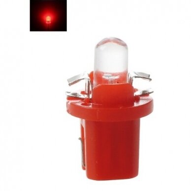 Raudona led B8.5D 1led smd spidometro, prietaisų skydelio lemputė Raudona led B8.5D 1led smd spidometro, prietaisų skydelio lemputė