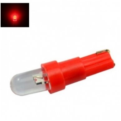 Raudona Led lemputė T5 - 1 LED Raudona Led lemputė T5 - 1 LED