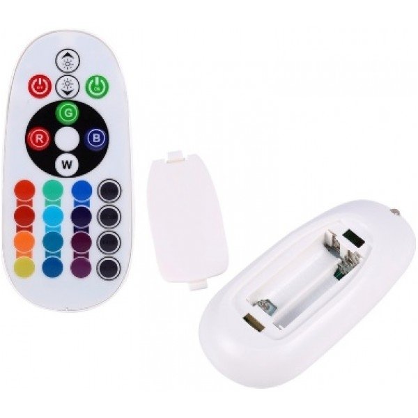 RGB T10 W5W 12 SMD - 12v led lempučių komplektas 3