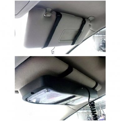 Saulės skydelio įspėjamasis LED švyturėlis raudonas mėlynas 13