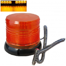 Sertifikuotas įspėjamasis LED 60SMD oranžinis švyturėlis su magnetiniu padu