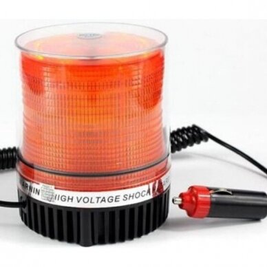 Įspėjamasis LED SMD oranžinis švyturėlis su magnetiniu padu 12V 2