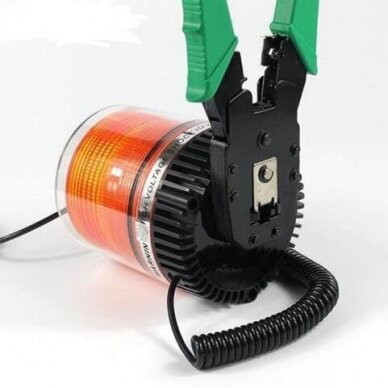 Įspėjamasis LED SMD oranžinis švyturėlis su magnetiniu padu 12V 4