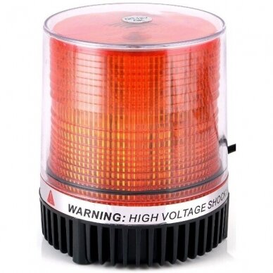 Įspėjamasis LED SMD oranžinis švyturėlis su magnetiniu padu 12V