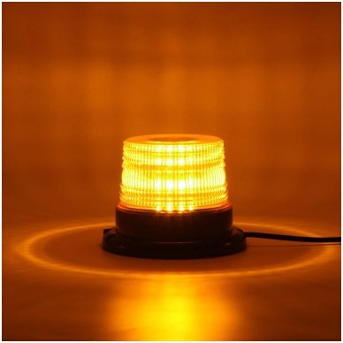 Sertifikuotas įspėjamasis 32 LED SMD oranžinis švyturėlis su magnetiniu padu 6