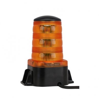 Sertifikuotas įspėjamasis "Osram LED" 24 SMD ECE E9 R65 R10 oranžinis švyturėlis prisukamas