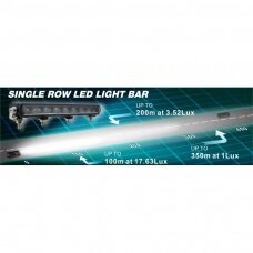 SLIM LED BAR sertifikuotas žibintas 84W 8400LM 12-24V (E9 HR PL) COMBO 52cm