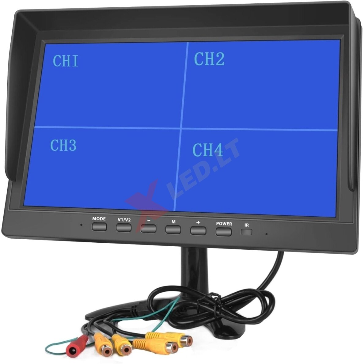 Spec. technikos HD LCD 10.0 colių monitorius vienai / keturioms ...