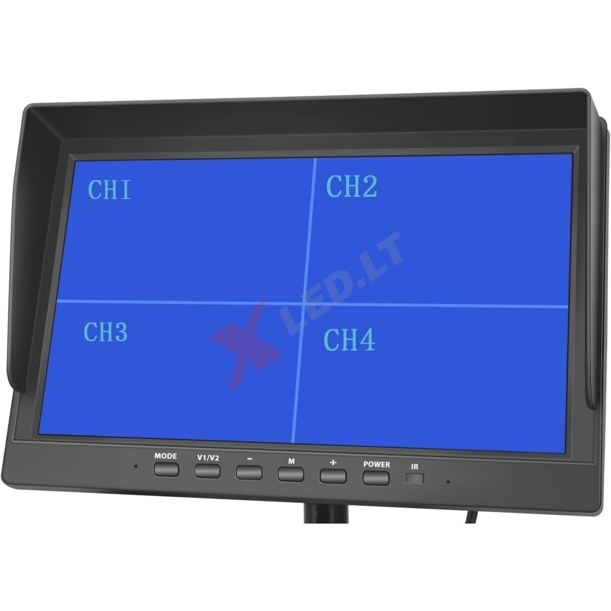 Spec. technikos HD LCD 7 colių monitorius 4 kanalų RCA 12V-24V U-tvirtinimas 1 Spec. technikos HD LCD 7 colių monitorius 4 kanalų RCA 12V-24V U-tvirtinimas 1