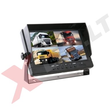 Spec. technikos HD LCD 9.0 colių monitorius 4 kanalų RCA 12V-24V U-tvirtinimas Spec. technikos HD LCD 9.0 colių monitorius 4 kanalų RCA 12V-24V U-tvirtinimas