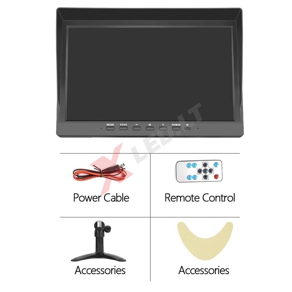 Spec. technikos HD LCD 10.0 colių monitorius vienai / keturioms ...