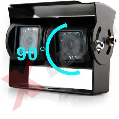 Dviguba parkavimo kamera AHD1080P 4PIN IP68 su IR LED 12V Dviguba parkavimo kamera AHD1080P 4PIN IP68 su IR LED 12V