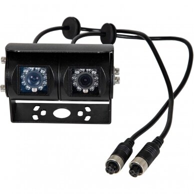 Dviguba parkavimo kamera AHD1080P 4PIN IP68 su IR LED 12V 5 Dviguba parkavimo kamera AHD1080P 4PIN IP68 su IR LED 12V 5