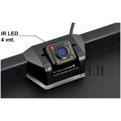 Vaizdo kamera su IR LED - automobilio valstybinio numerio rėmelis, PAL 5