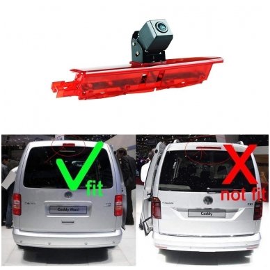 VW CADDY 2003-2015 galinio vaizdo kamera integruota stabdžio žibinte 2 VW CADDY 2003-2015 galinio vaizdo kamera integruota stabdžio žibinte 2