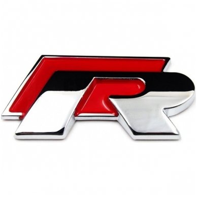 VW R-line klijuojama raudona emblema