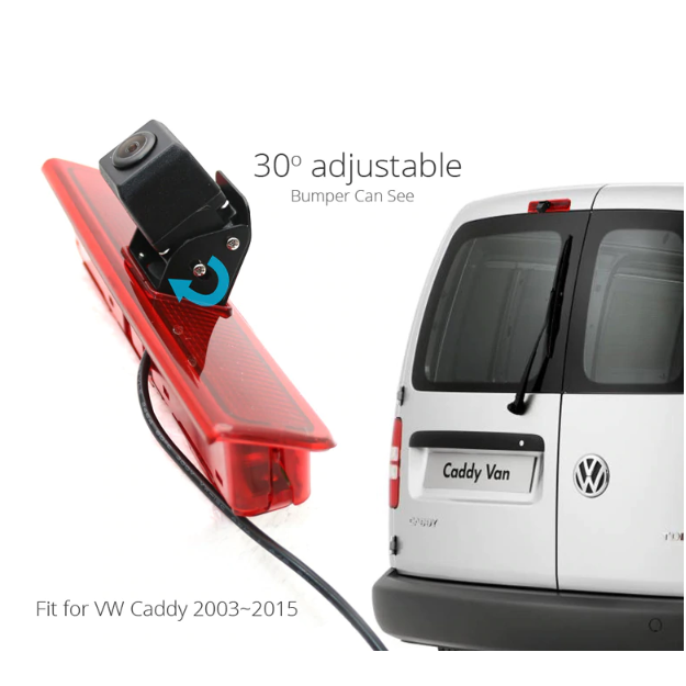VW CADDY 2003-2015 galinio vaizdo kamera integruota stabdžio žibinte 1 VW CADDY 2003-2015 galinio vaizdo kamera integruota stabdžio žibinte 1