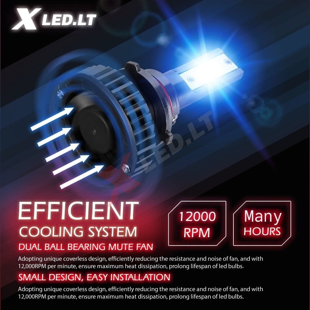 XLED H1 MINI CAN-BUS ZES +250% LED sistema 12V-24V 5500LM 5 XLED H1 MINI CAN-BUS ZES +250% LED sistema 12V-24V 5500LM 5