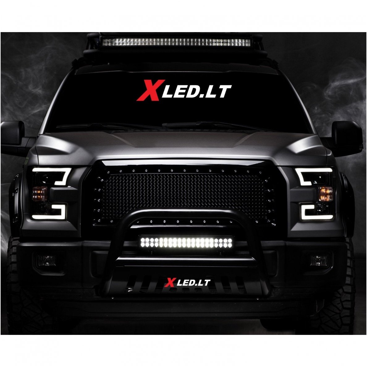 XLED 120W lenktas LED BAR žibintas šoninio tvirtinimo COMBO 56cm 21