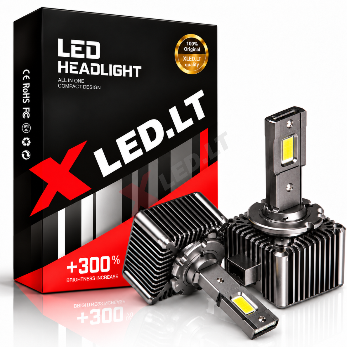XLED D1S CAN-BUS +300% LED sistema 12V-24V 2x7000LM
