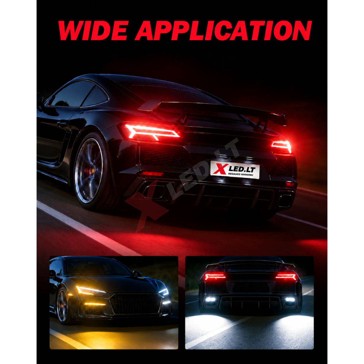 XLED P21/5W - BAY15D SUPER LASER +800% X-TREME CAN-BUS LED lemputė į dienos DRL žibintą balta 6000K 4 XLED P21/5W - BAY15D SUPER LASER +800% X-TREME CAN-BUS LED lemputė į dienos DRL žibintą balta 6000K 4
