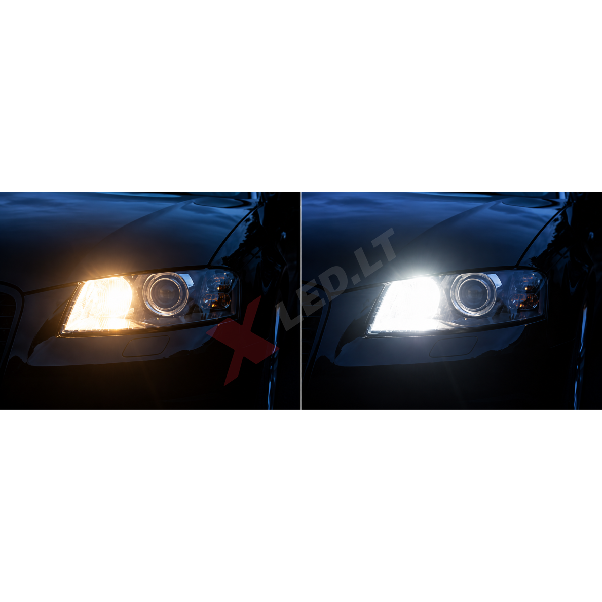 XLED P21W - BA15S SUPER LASER +800% X-TREME CAN-BUS LED lemputė į atbulinį ir DRL žibintą balta 6000K 19